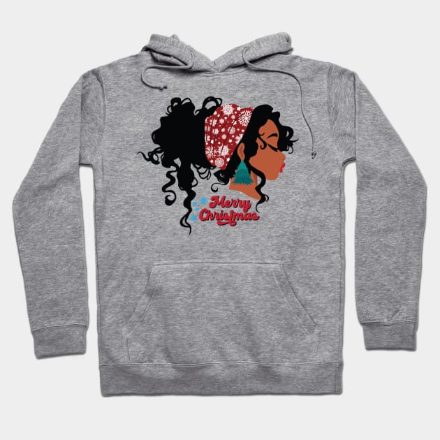 Merry Christmas, Black Girl Magic Hoodie by UrbanLifeApparel